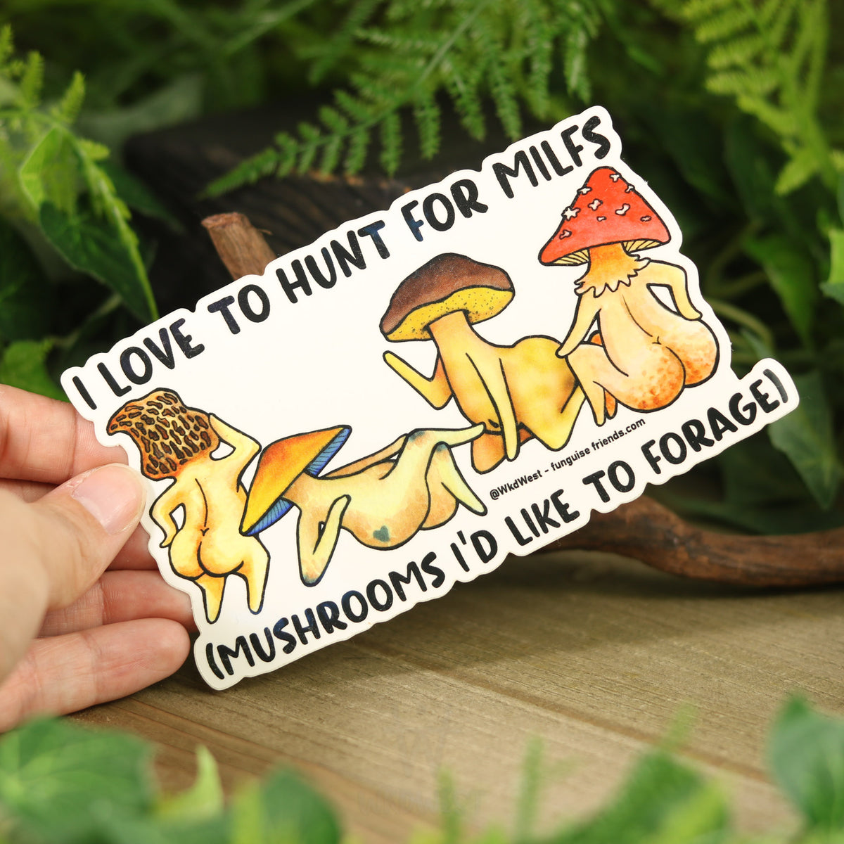 Vinyl Funguise® Sticker - MILF hunter – WkdWest | Funguise Friends